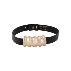KHAITE Julius Leather Choker Necklace - OS Black